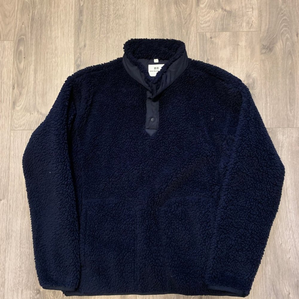 Blue Uniqlo x White Mountaineering Fleece